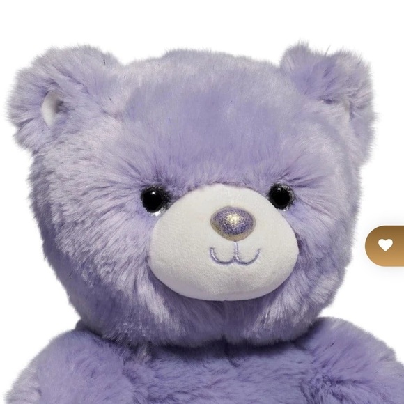 FAO Shwarz Sparklers Lavender Purple Teddy Bear Toy Gift New - Picture 4 of 12